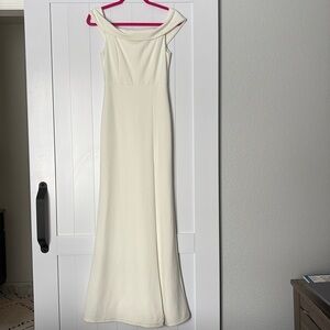 Lulus off shoulder floor length dress